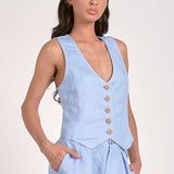 Lana Vest in Light Blue