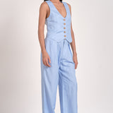 Lana Vest in Light Blue