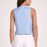 Lana Vest in Light Blue