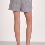 Dari Short in Black Seersucker