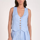 Lana Vest in Light Blue