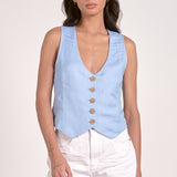 Lana Vest in Light Blue