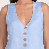 Lana Vest in Light Blue