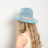 Wyeth Sedona Straw Panama Hat in Light Blue