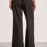 Elan Trent Trousers in Black Stripe