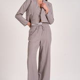 Elan Trent Trouser in Grey Stripe