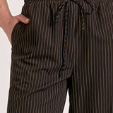 Elan Trent Trousers in Black Stripe