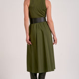 Elan Elsie Mixed Media Maxi Dress in Pine
