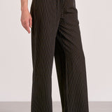 Elan Trent Trousers in Black Stripe