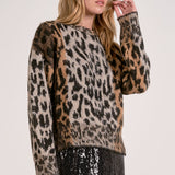 Elan Crewneck Cheetah Sweater