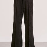 Elan Suede High Waist Pants in Black