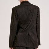 Elan Suede Blazer in Black