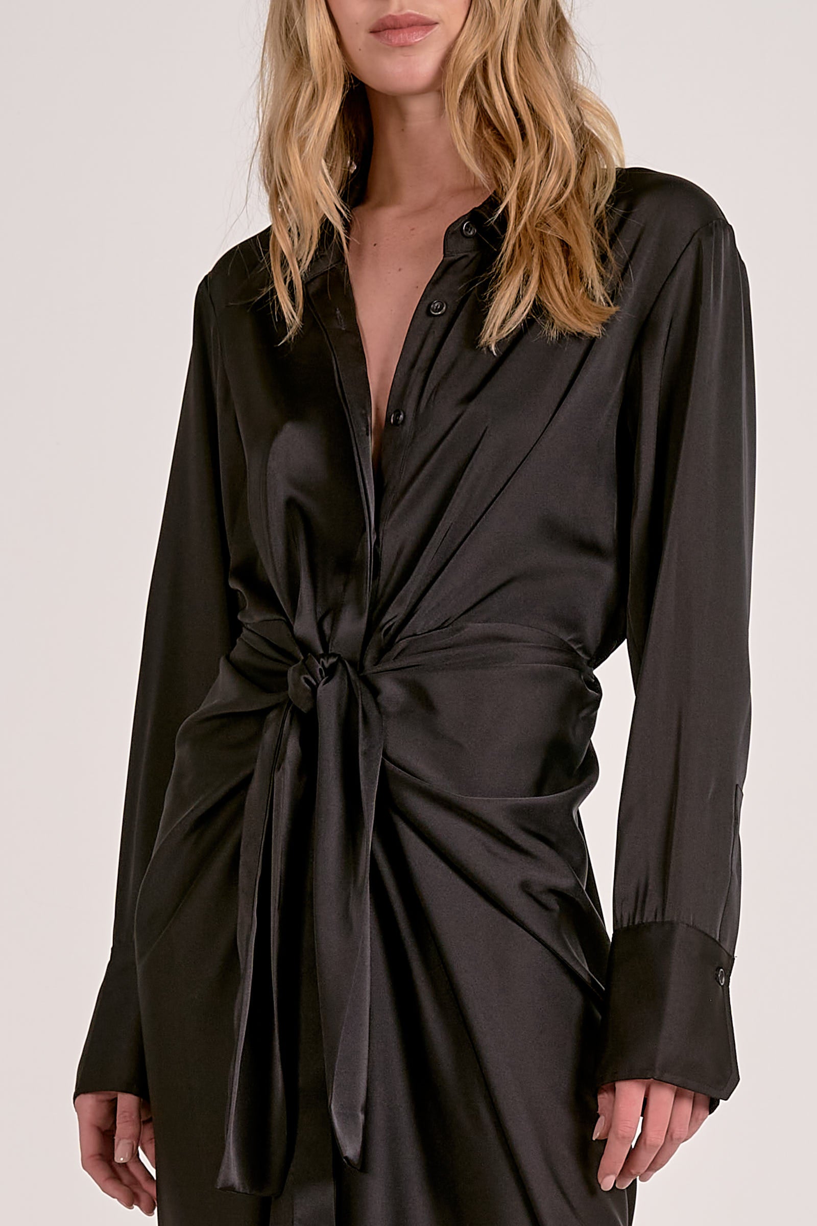 Elan Wrap Button-Down Maxi Dress