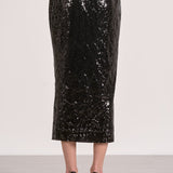 Elan Maxi Sequin Skirt in Black