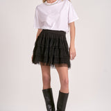 Elan Embellished Neck Tee