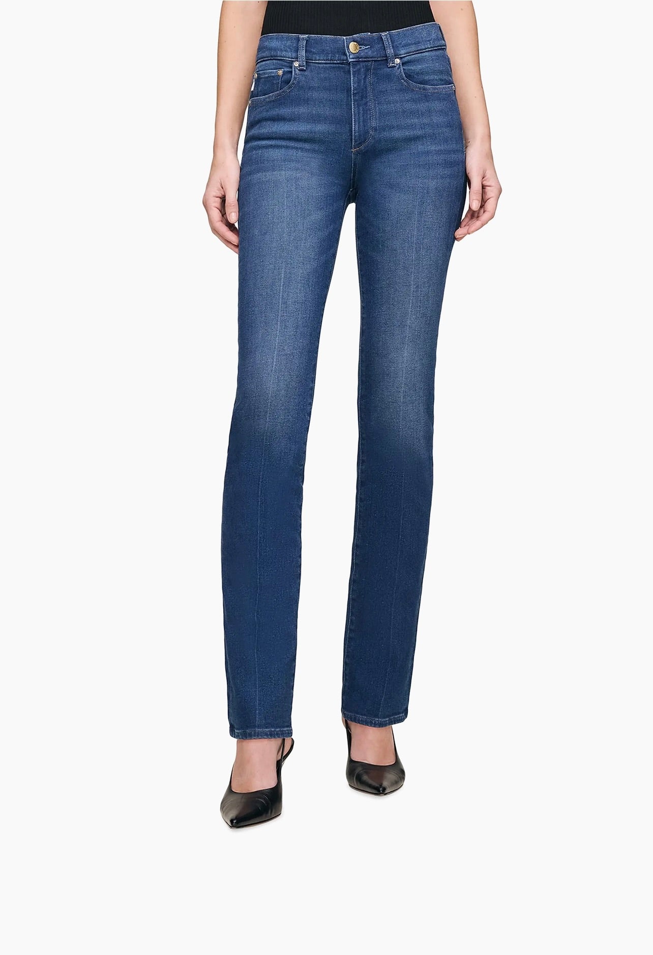 Dl1961 Mara Straight Mid Rise Instasculpt™ Jeans