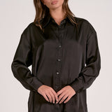 Elan Button-Down Lace Back Top