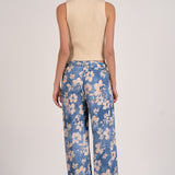 Elan Floral Belted Trousers