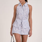 Elan Collared Top