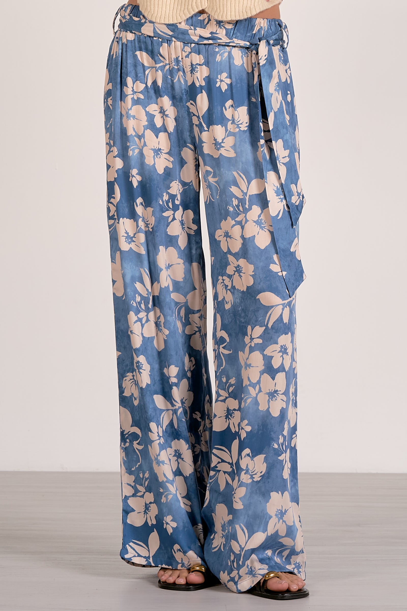 Elan Floral Belted Trousers