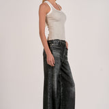 Elan Contrast Trim Tank Top in Grey White