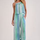 Elan Flowy Striped Tank Top