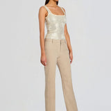 Retrofete Marzia Embellished Top in Winter White