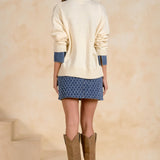 Elan Collared Denim Sweater