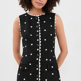En Saison Heather Embroidered Mini Dress
