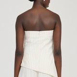 THIRD FORM Obscura Pinstripe Strapless Top
