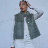 Dava Waistcoat in Green Ash