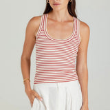 We Are Sundays Danny Tank in Regatta Stripe