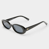 Outta Love Sunglasses in Black Smoke Mono