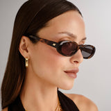 Outta Love Sunglasses in Tort Green Mono