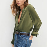 The Lily Top in Smoketree