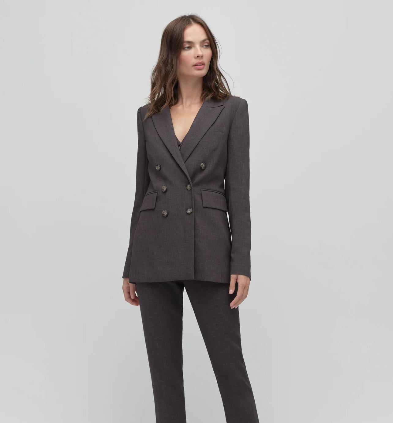 Favorite Daughter The Phoebe Blazer in Grey