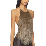 Retrofete Sable Fringe Top