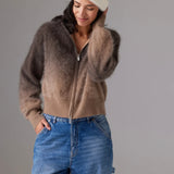 Colorush Brushed Dip Toto Jacket in Cappuccino Dip