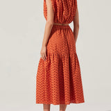 Nalley Eyelet Midi Skirt