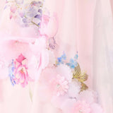 Elliatt Millie Tiered Gown in Pink Floral