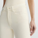 DL1961 Bridget Boot High Rise Instasculpt™ Crop Jeans in Crema Scallop