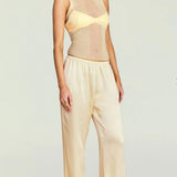 SEROYA Jori Ribbed Knit Tank in Butter