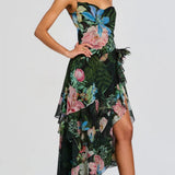 Retrofête Samara Silk Chiffon Dress
