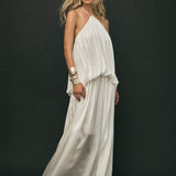 THIRD FORM Dreamt Halter Maxi Dress in Cloud