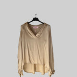 Ibiza Solid Blouse in Caramel