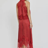 THIRD FORM Visions Lace Top in Crimson