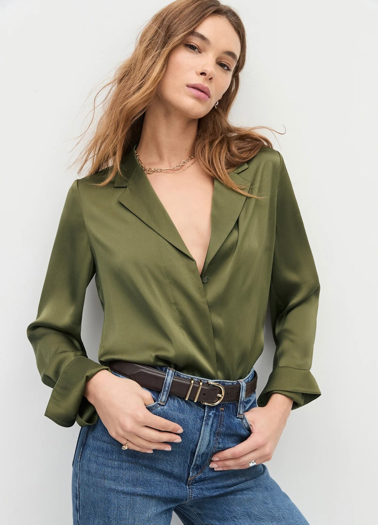 The Lily Top in Smoketree