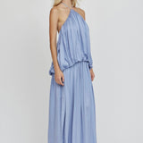 THIRD FORM Dreamt Halter Maxi Dress in Lapis