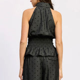 En Saison Adrienne Peplum Top