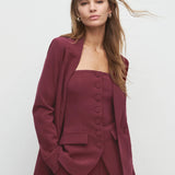 Favorite Daughter The Suits You Blazer in Vino